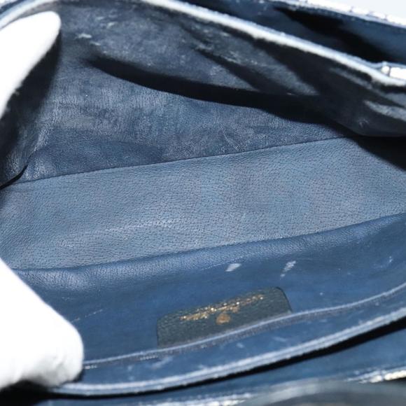 GUCCI GG Supreme Sherry Line Shoulder Bag PVC Navy Gold 904 02 084 Auth BA3022 - Picture 10 of 16